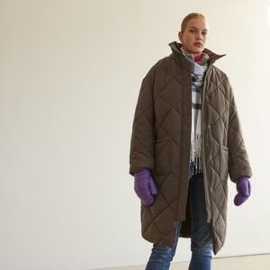 Reitmans Olive Quilted Puffer Coat NWOT